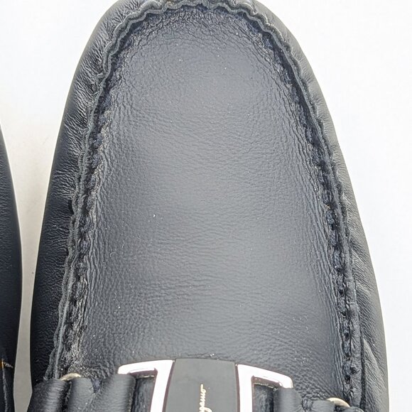 FERRAGAMO Leather Slip On Loafer Driver Shoes - Like New Sz 38 / US 7.5 - 8 main image 7